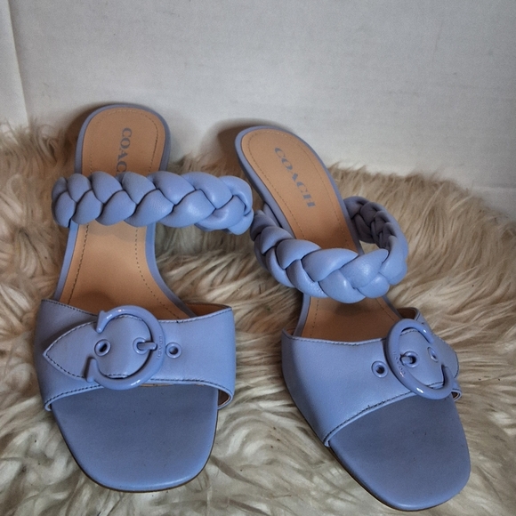 Coach Mollie Periwinkle Slides 10B NWD - Picture 3 of 11